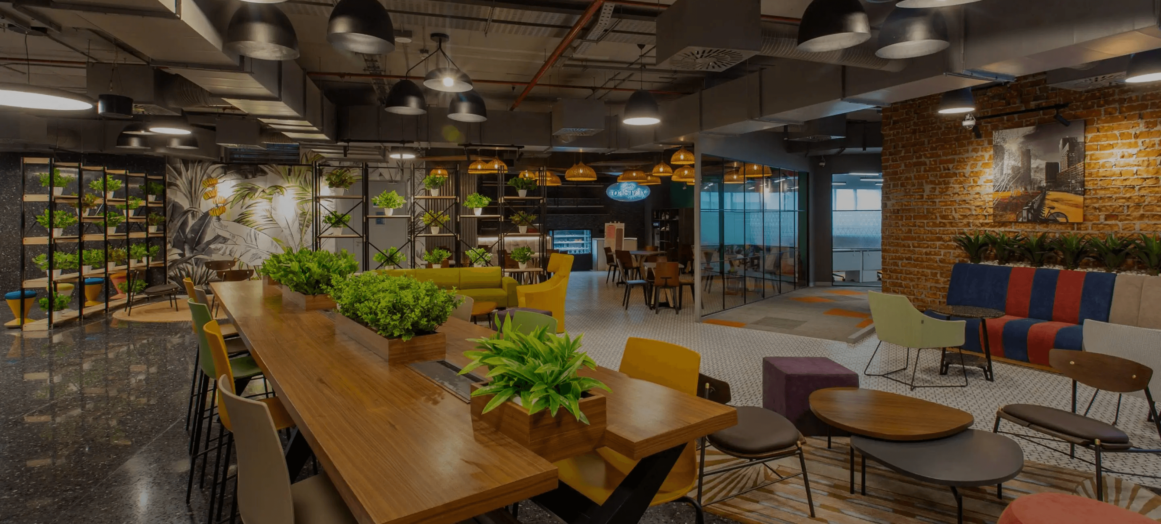 Modern office workspace